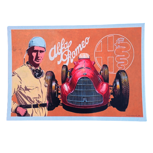 NINO FARINA Postkarte im Rahmen