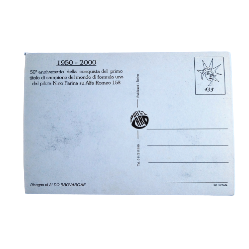 NINO FARINA Postkarte im Rahmen
