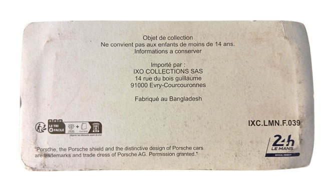 Modelo Porsche 917 K Le Mans 1971 - Die-Cast 1:43 Sellada con vitrina