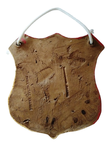 Escudo de terracota Vespa Club Caltanissetta