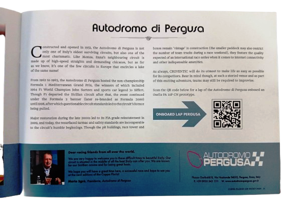 Brochure 20* Coppa Florio + Mini poster evento