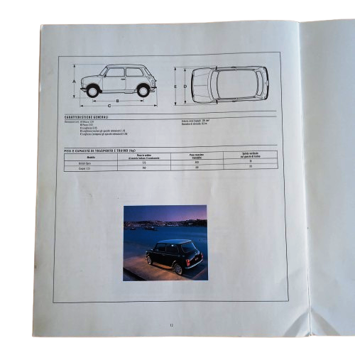 Brochure Mini Rover Italia 1995