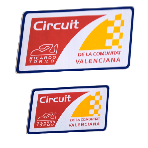 Set 2 stickers Circuit de la Comunitat Valenciana