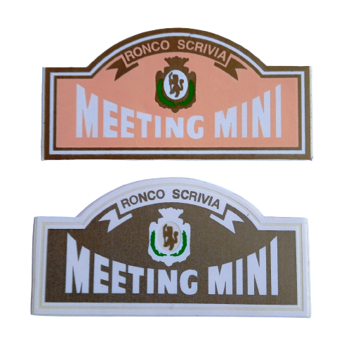 Set 2 stickers Meeting MINI Ronco Scrivia