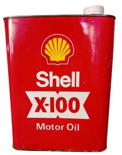 🛢️ Lata Vintage Shell X-100 Motor Oil – Coleccionismo Automovilístico