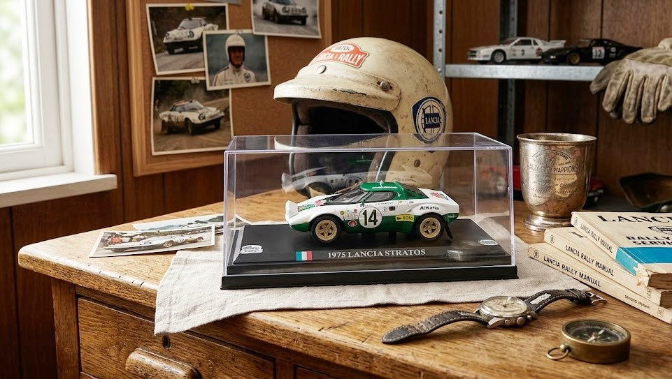 🏁 Lancia Stratos 1975 1:43 – Modelo de Colección Alitalia Rally Montecarlo