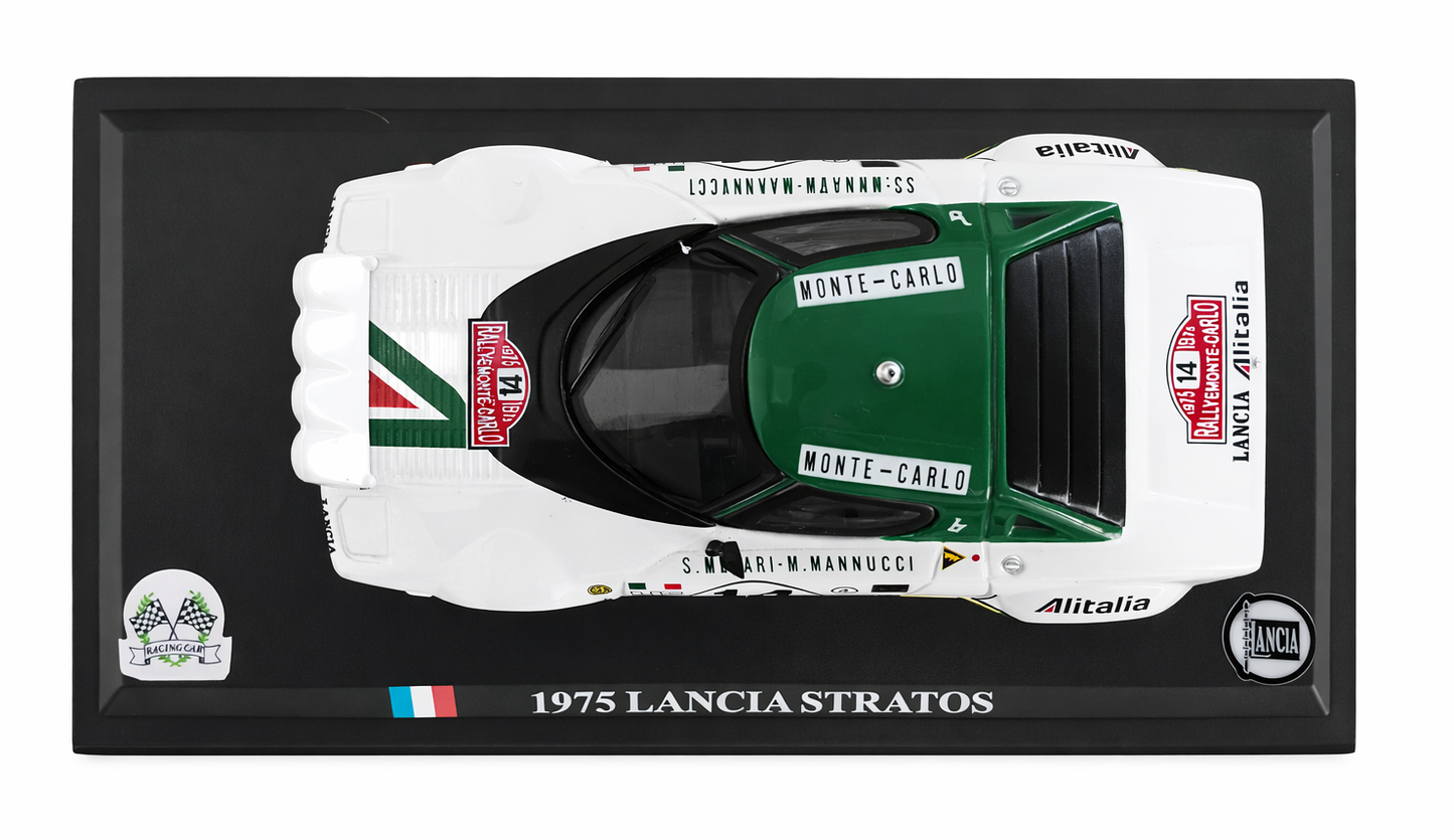 🏁 Lancia Stratos 1975 1:43 – Modelo de Colección Alitalia Rally Montecarlo