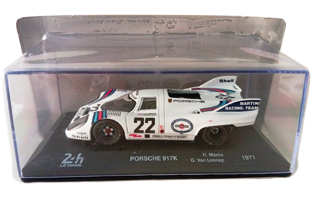 Modelo Porsche 917 K  Le Mans 1971 - Die-Cast 1:43 Sellada con vitrina