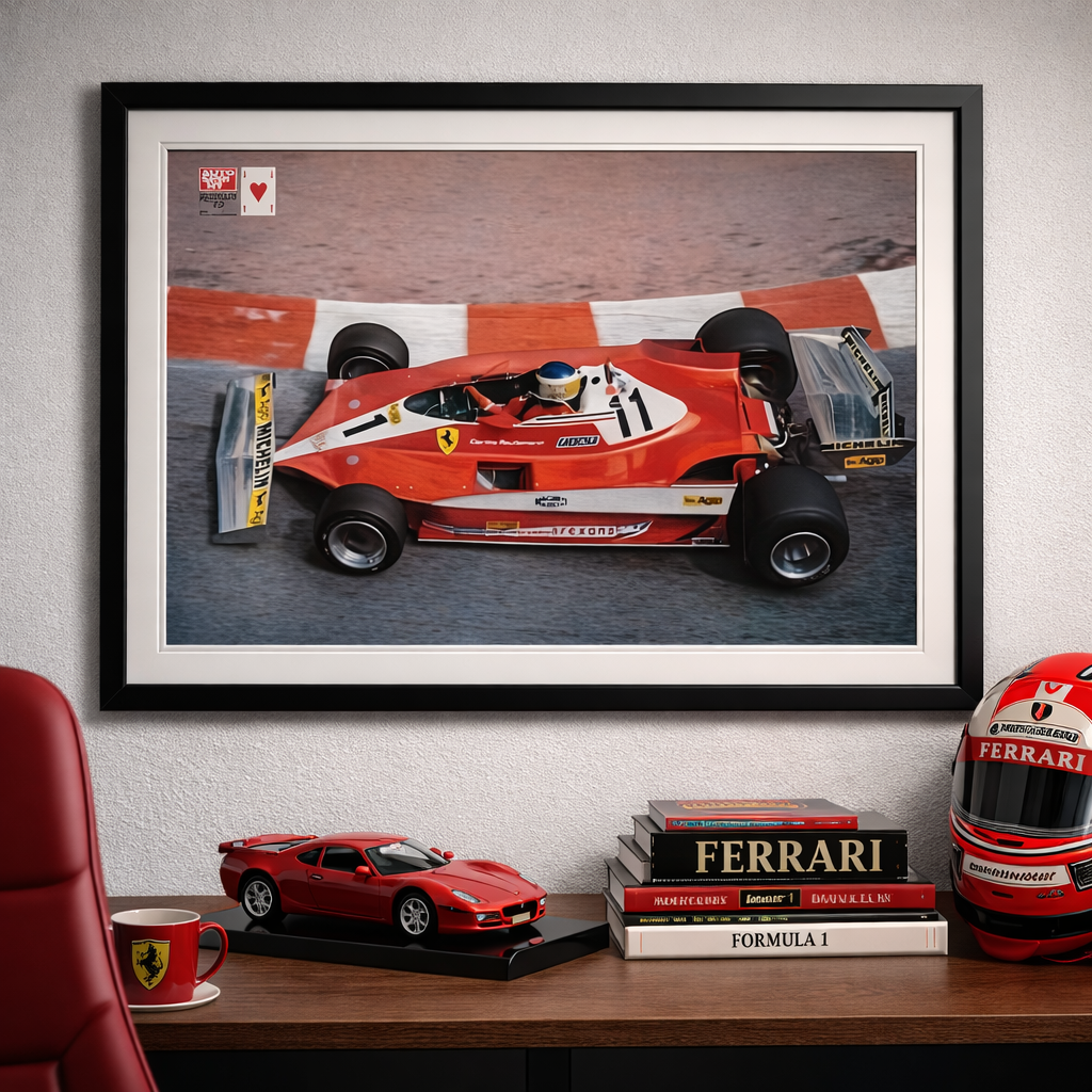 🏁 Póster original AUTOSPRINT 1978 – Ferrari 312 T3 | Carlos Reutemann