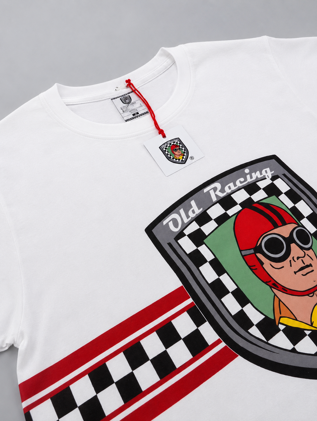 T-shirt Old Racing Mod. Logo white