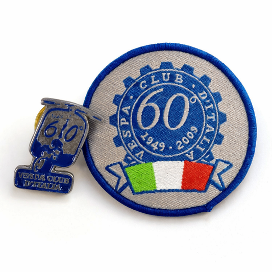 Parche + Pin Vespa Club d’Italia 60° Aniversario (1949–2009)