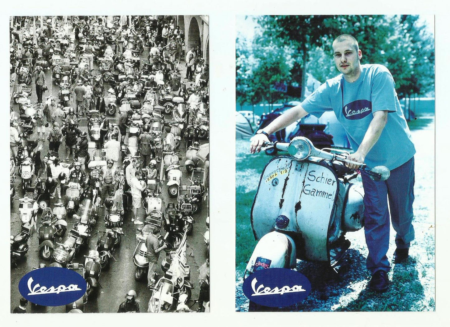 Set 17 postales Vespa WP Store (Eurovespa Girona 1999)