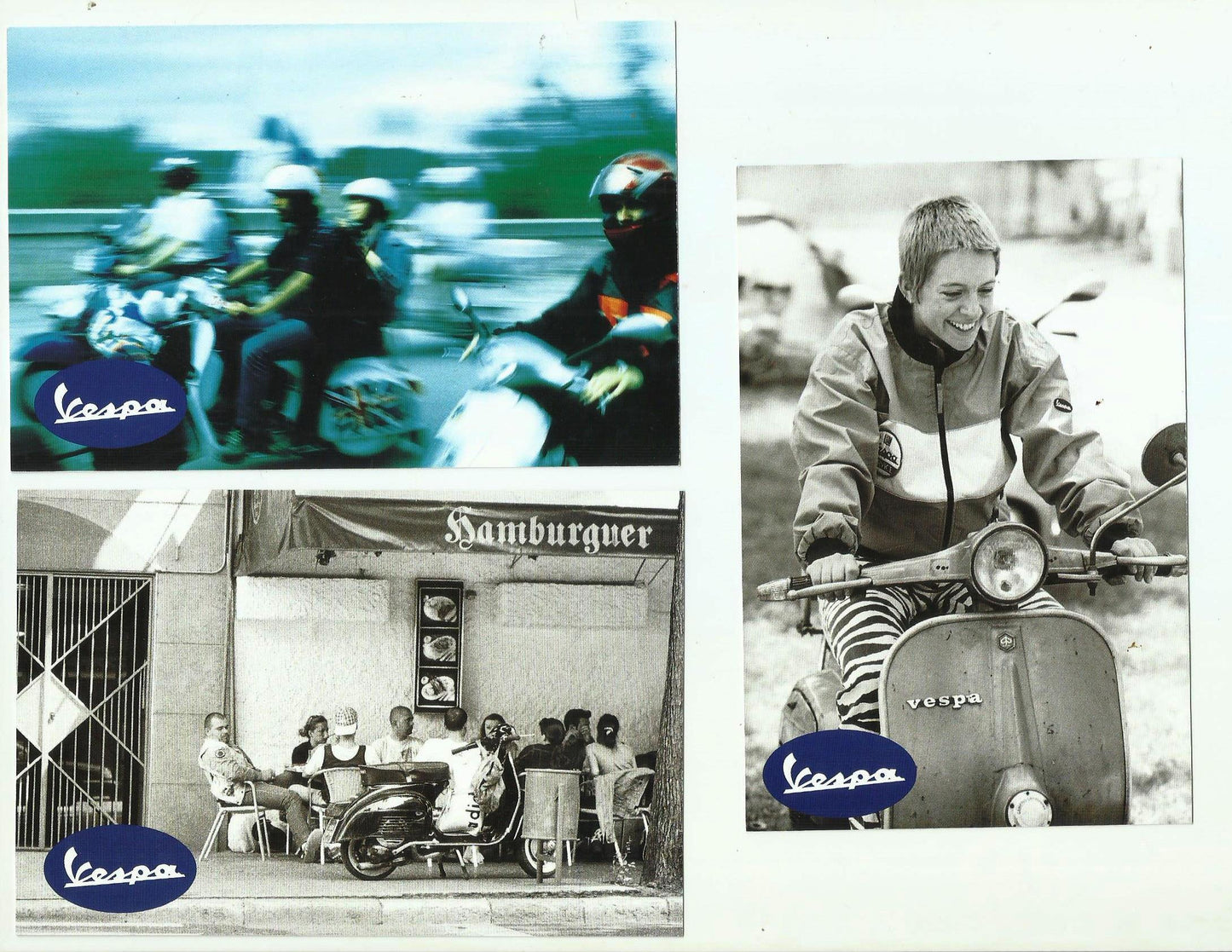 Set 17 postales Vespa WP Store (Eurovespa Girona 1999)