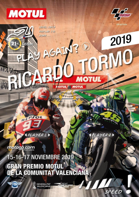 MOTOGP OFFICIAL POSTER VALENCIA 2019