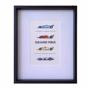Postal Enmarcada Ferrari - Recuerdo Original del GRAND PRIX 2013