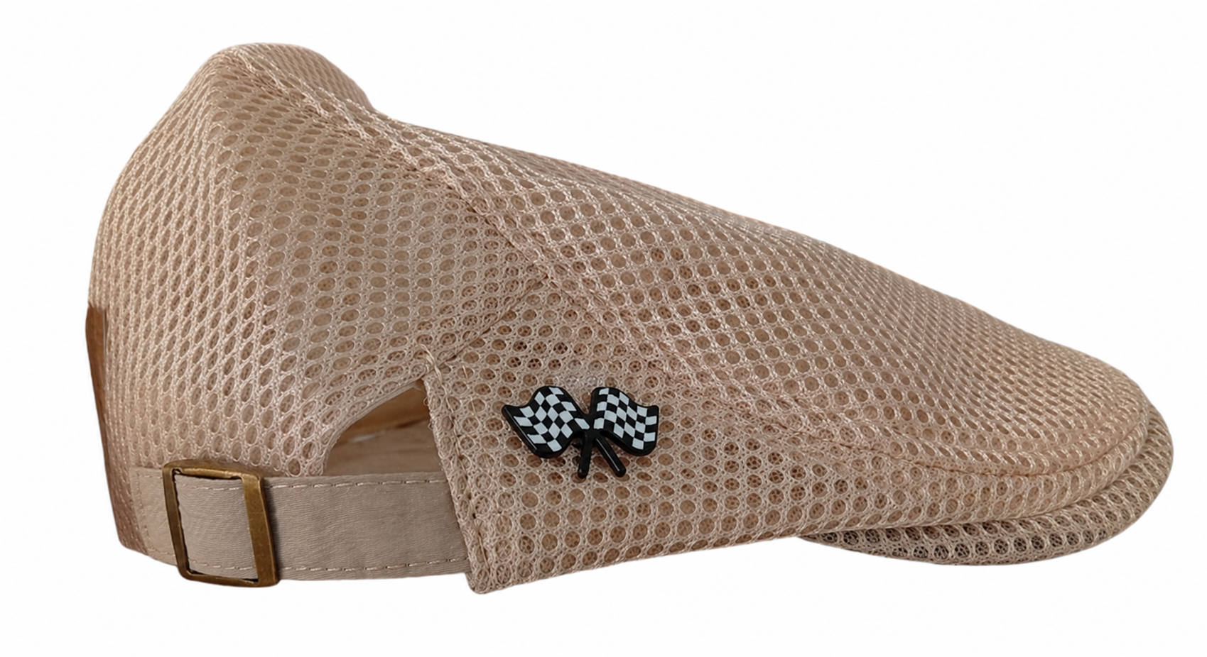 Gorra Plana Old Racing Mod. Jackie#1 Beige