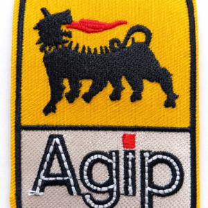 Parche Bordado Vintage Agip: Acentúa Tu Estilo con Autenticidad Retro