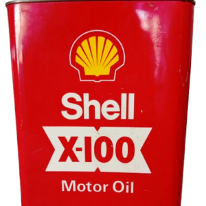 🛢️ Lata Vintage Shell X-100 Motor Oil – Coleccionismo Automovilístico