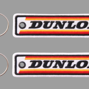 🏁 Llavero Bordado Dunlop Vintage