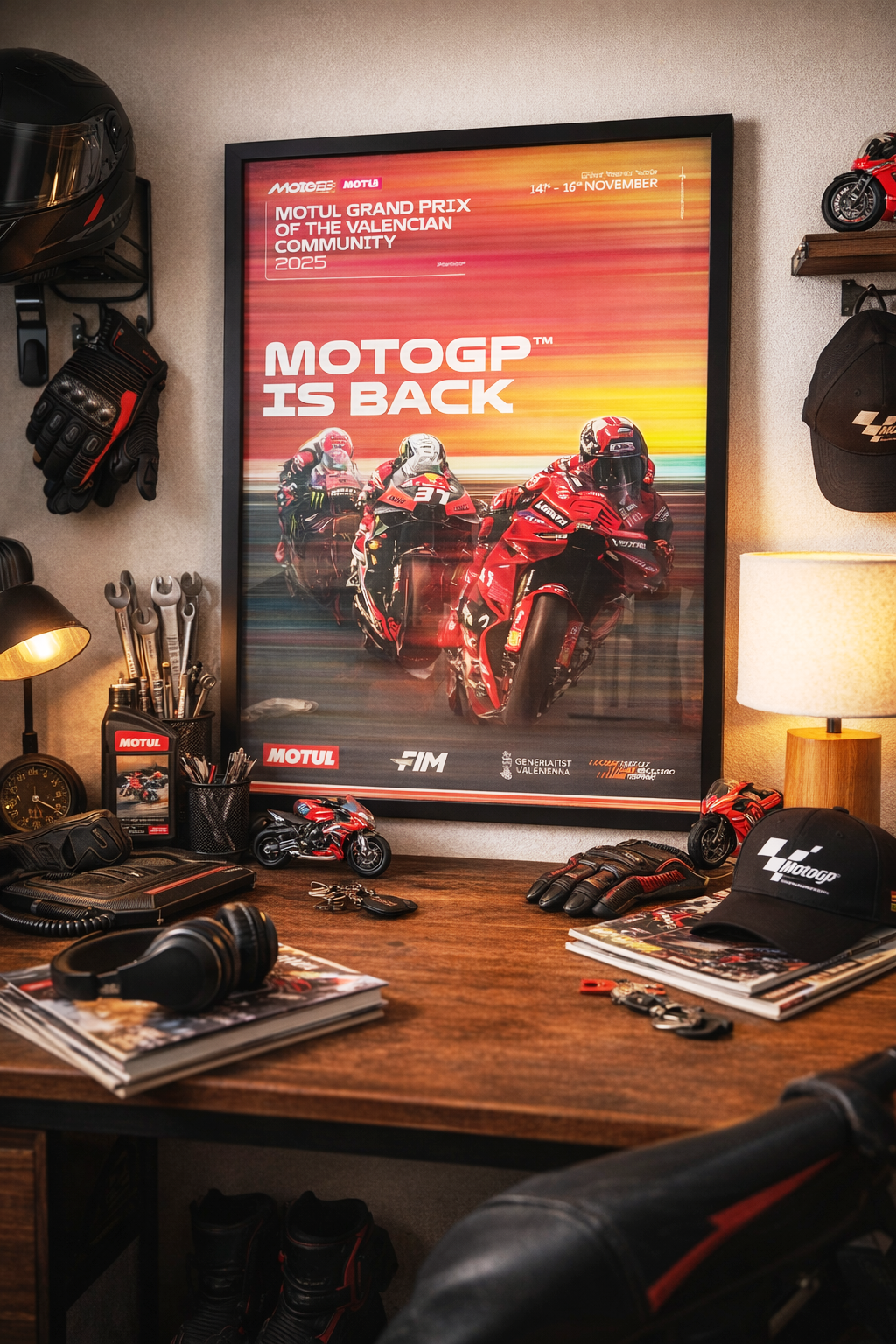 Póster MotoGP Valencia 2025: La Decoración Perfecta para Los Amantes de la Velocidad - Imagen 2