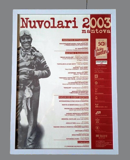 Póster enmarcado "Nuvolari 2003 – Mantova"