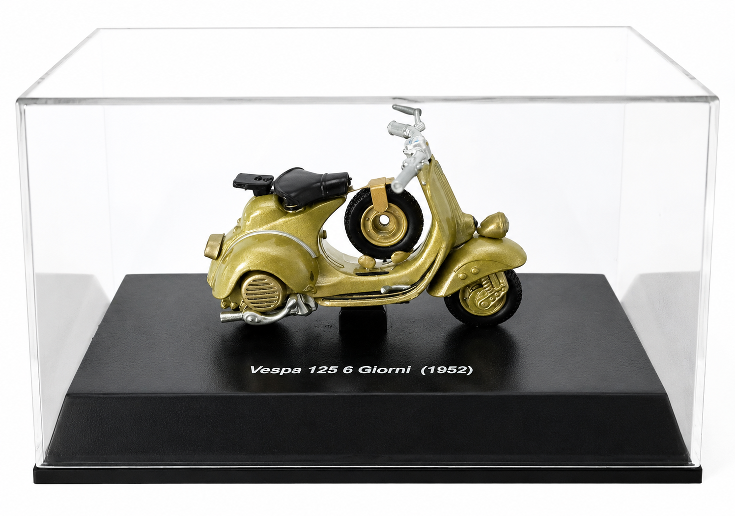 Miniatura Vespa 125 6 Giorni (1952) - Colección Escala 1:32 con Vitrina Expositora