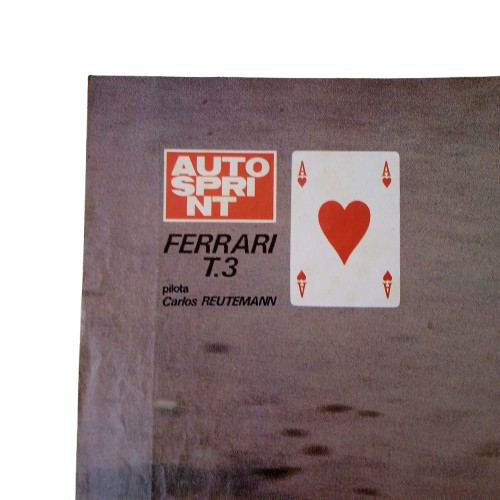 🏁 Póster original AUTOSPRINT 1978 – Ferrari 312 T3 | Carlos Reutemann